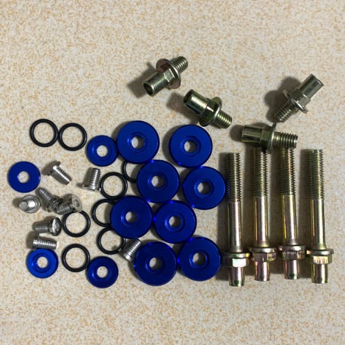 Mtsooning Blue Engine Valve Cover Washers Bolts Set Kit Engine Rebuild Kits For HONDA Civic B-Series