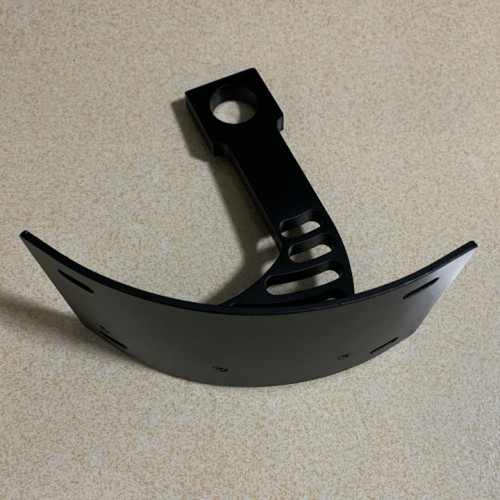 Mtsooning License Number Holder Side Plate Mount Curved Vertical For Motorcycle Bike with a 1" axle